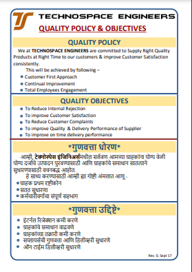 QUALITY POLICYxlsx